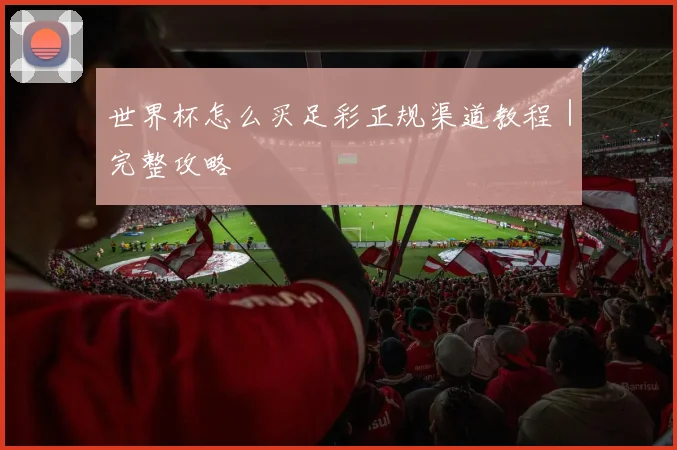 世界杯怎么买足彩正规渠道教程｜完整攻略